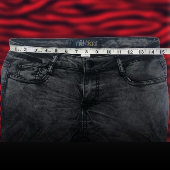 Vintage Y2K Black Acid Wash Skinny Jeans - Picture 6 of 6